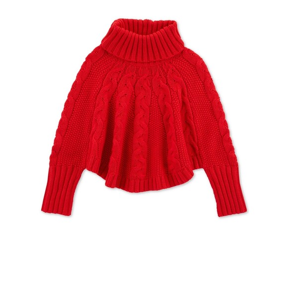 Carters red cable turtleneck warm sweater cable knit size 3T - Picture 1 of 9